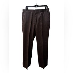 100% Wool Brown Jaymar Dress Pants 34W 29L